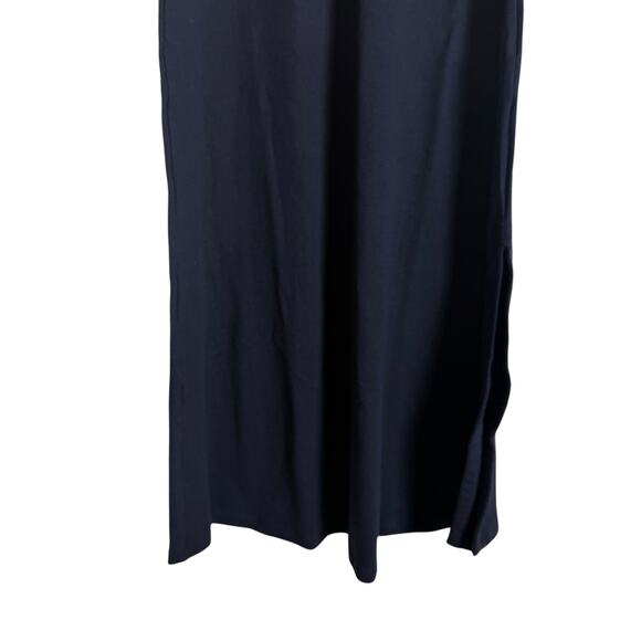 AYR The Moderne Navy Blue Ribbed Knit Short Sleeve Midi Dress Size XS - Picture 6 of 9